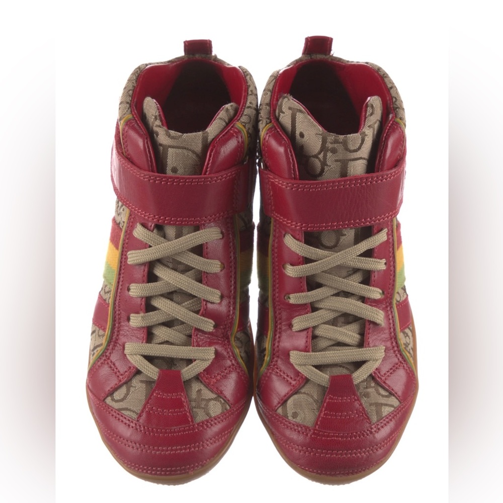 Christian Dior Diorissimo Rasta High Top Sneakers